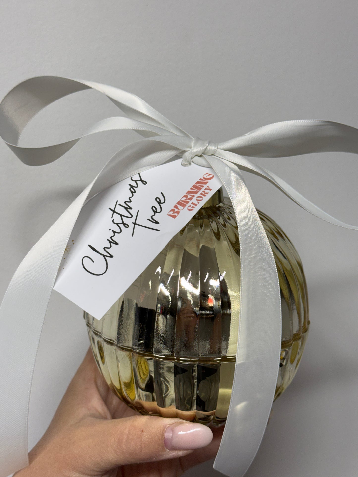 Large Bauble Candle - Christmas Tree